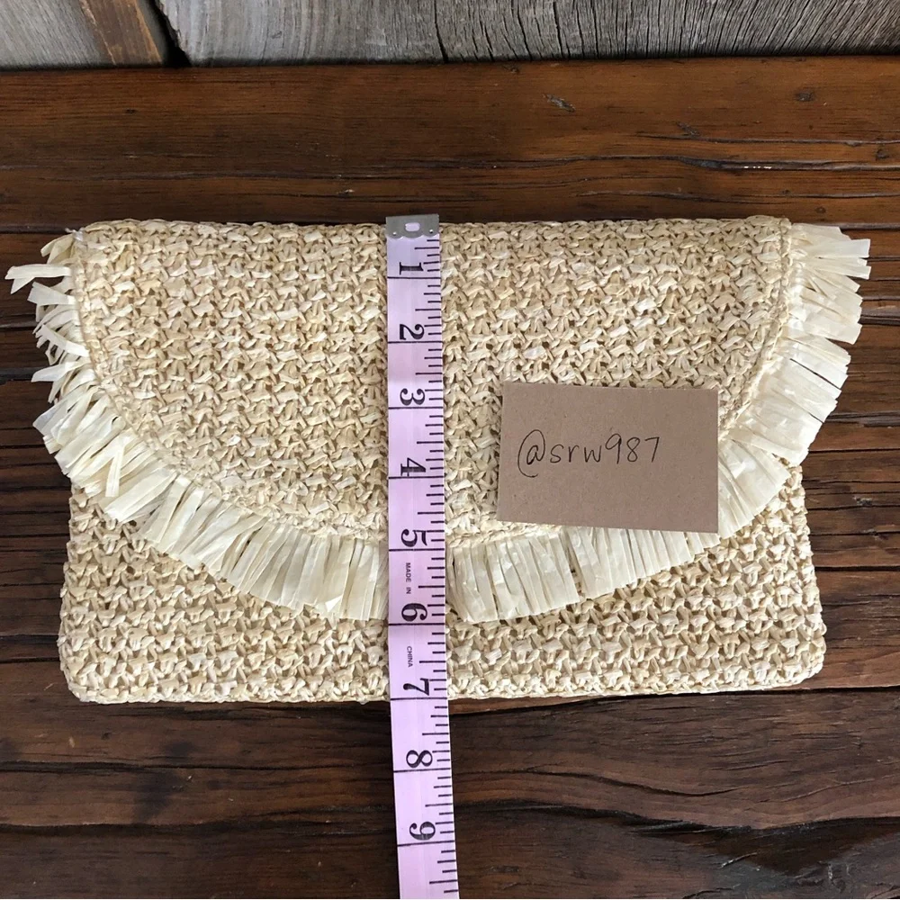Beachly The North Shore Clutch Frayed Tassel